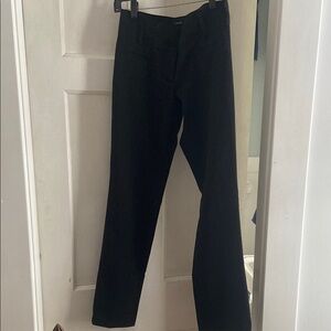 Black Straight-Leg Pants